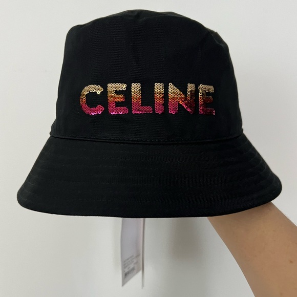 Auth CELINE cotton gabardine bucket hat - Picture 3 of 6